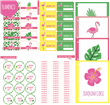 Set ESCUELA. Stickers y separadores (Tematica a elección)